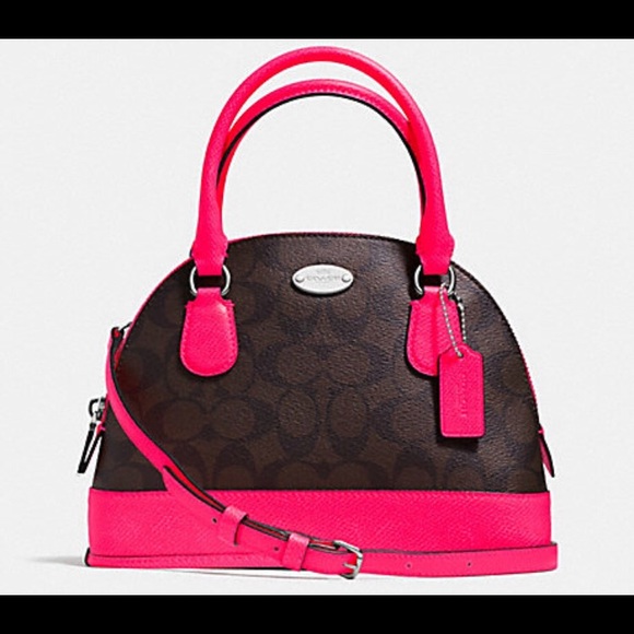 Coach Handbags - Coach Pink Signature Mini Dome